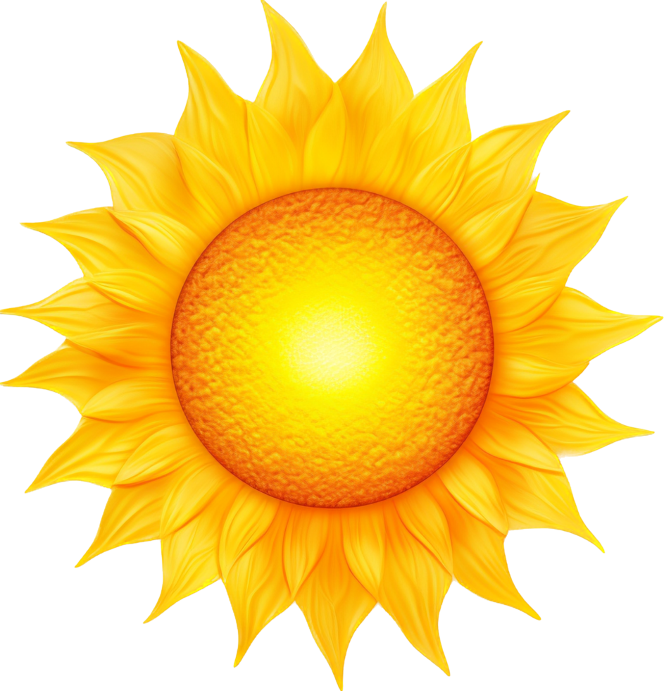 Sun png with AI generated.