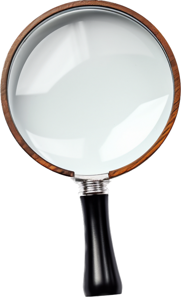 Magnifying glass with . png