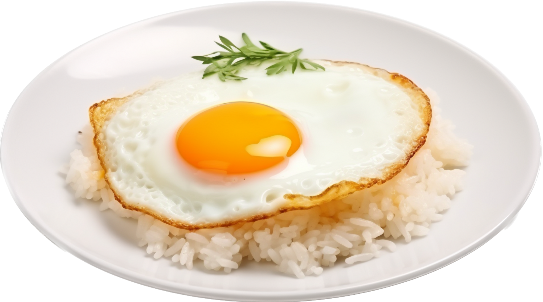 Fried egg with rice with . png