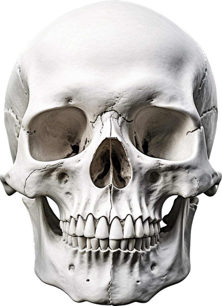 Skull png with AI generated.