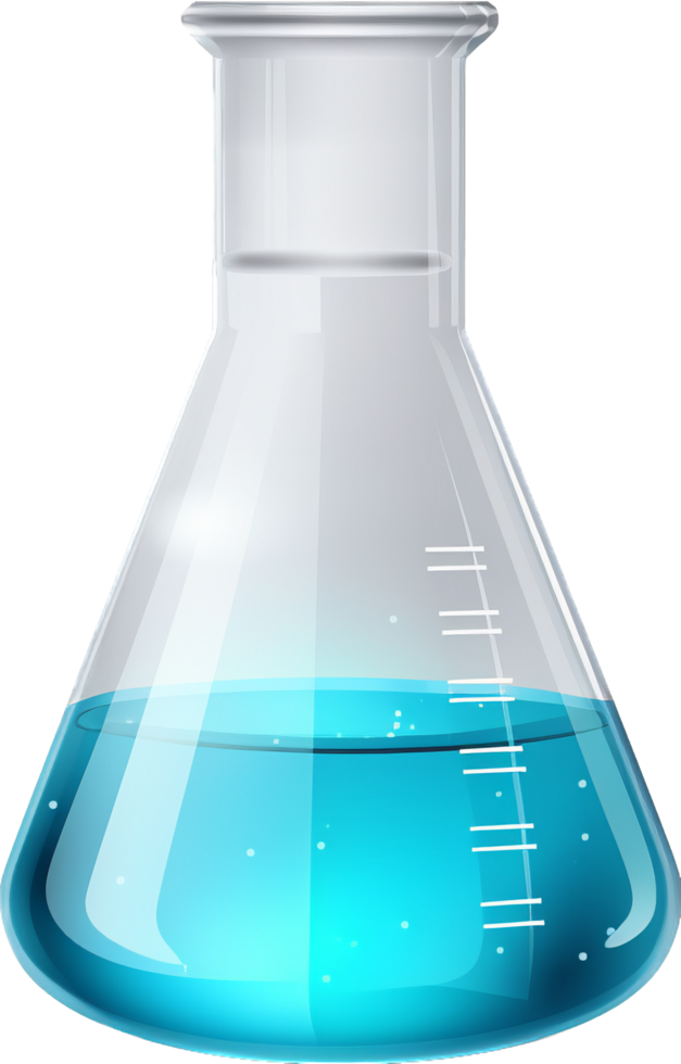 Laboratory flask with . png