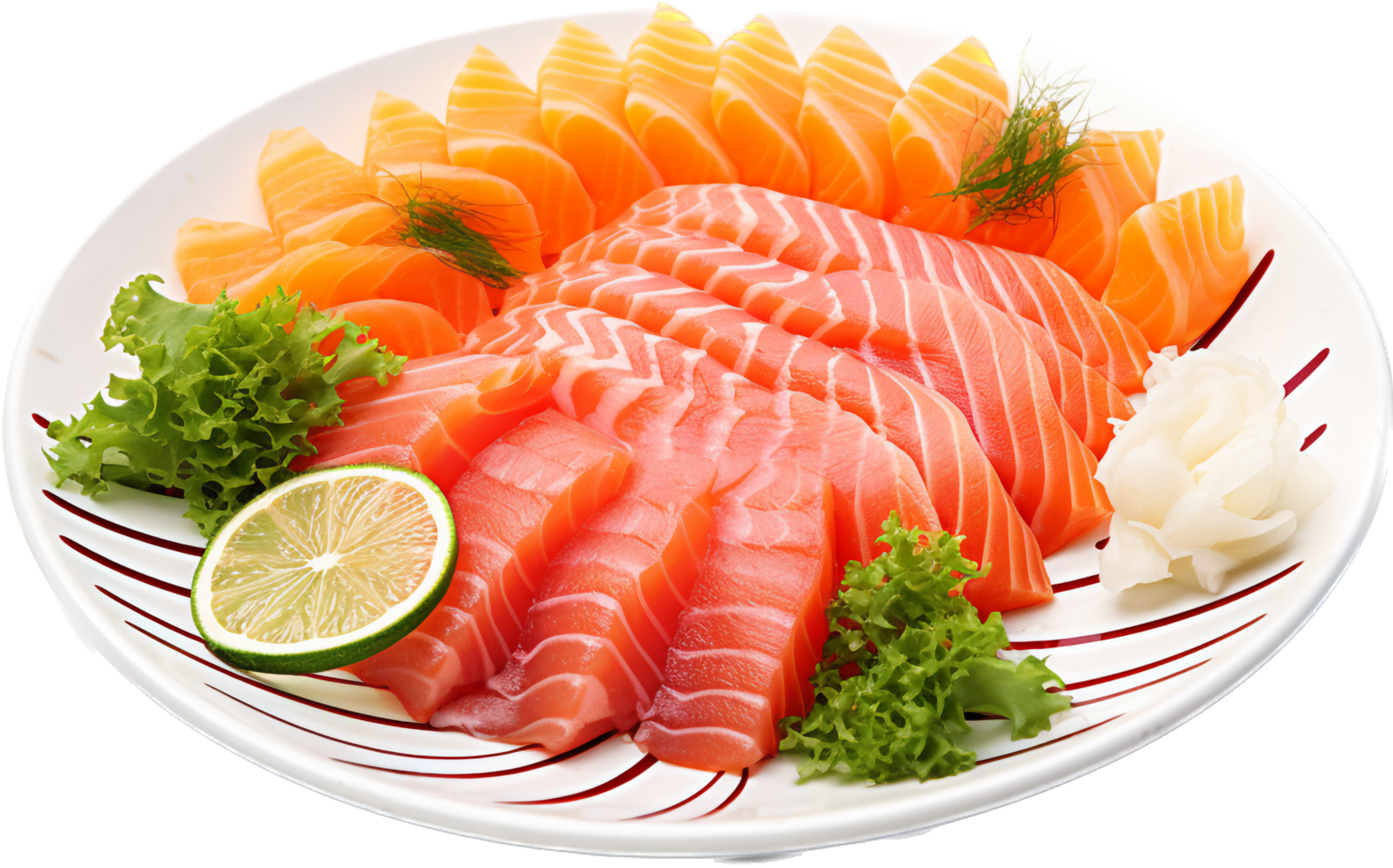 Sashimi png with AI generated