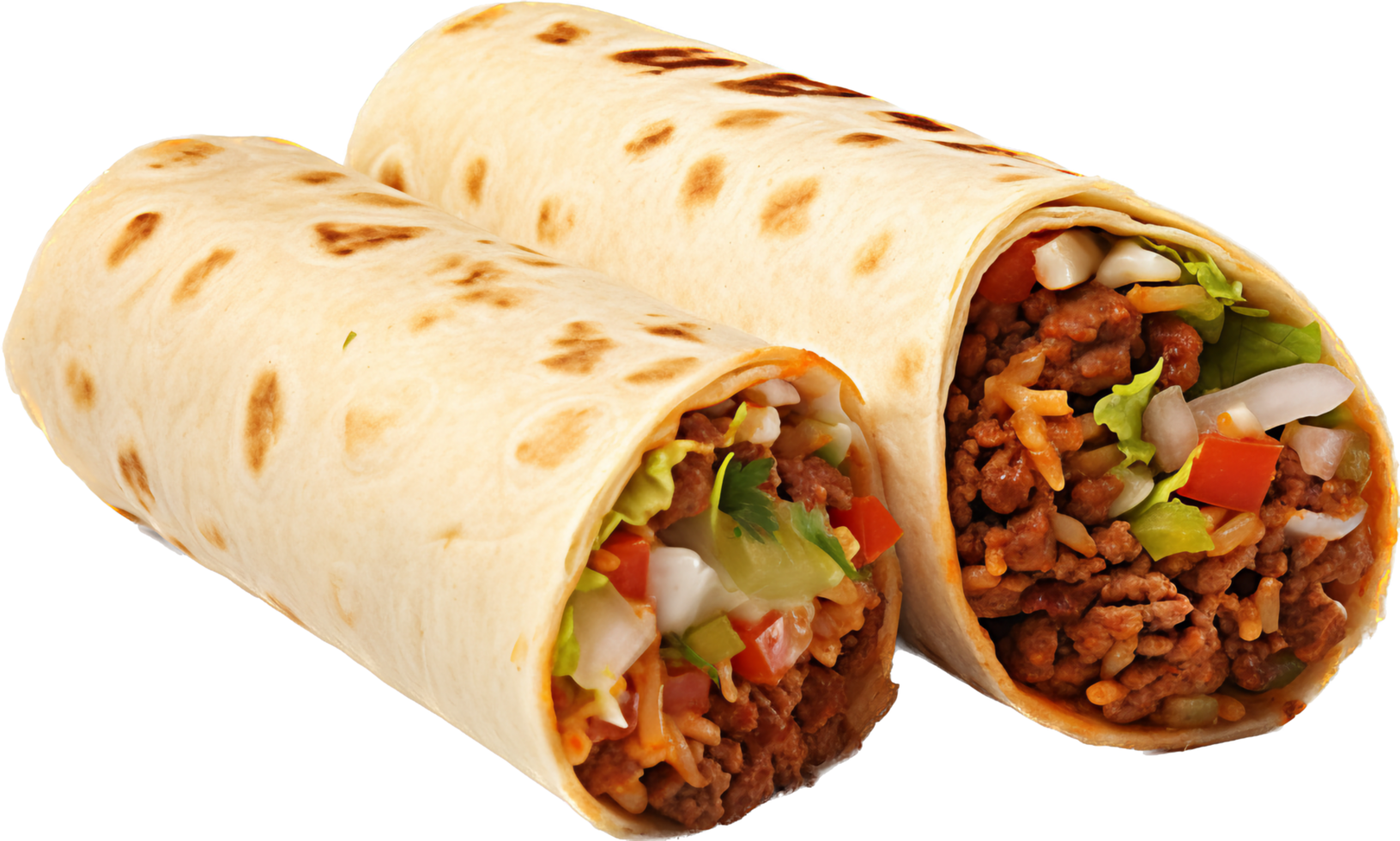 Burritos png with AI generated.