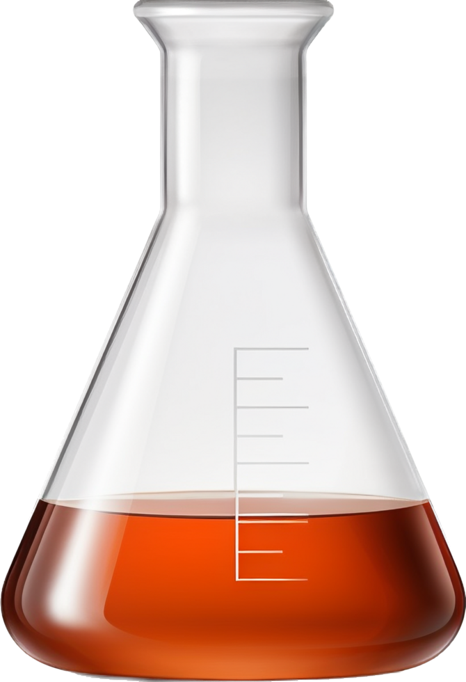 Laboratory flask with . png