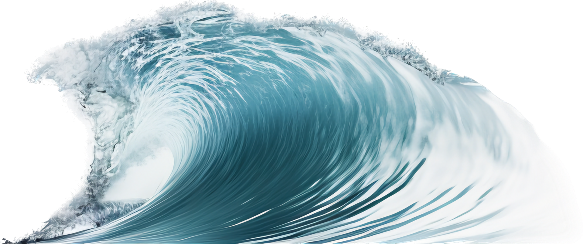 Wave png with AI generated.