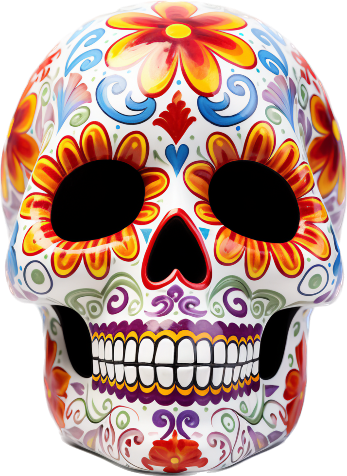Sugar skull with . png