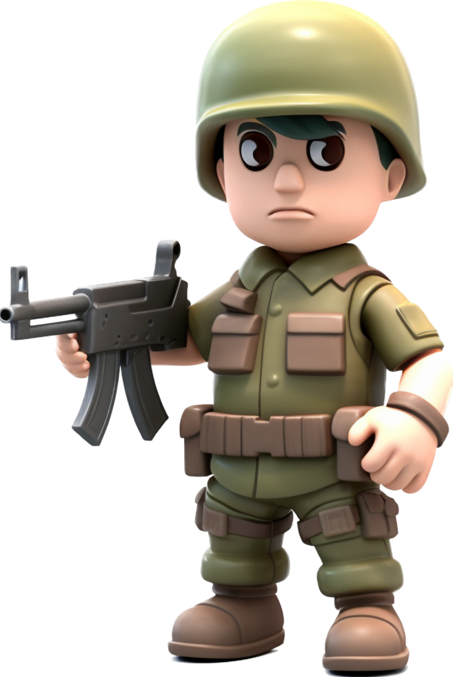 soldado png con ai generado.