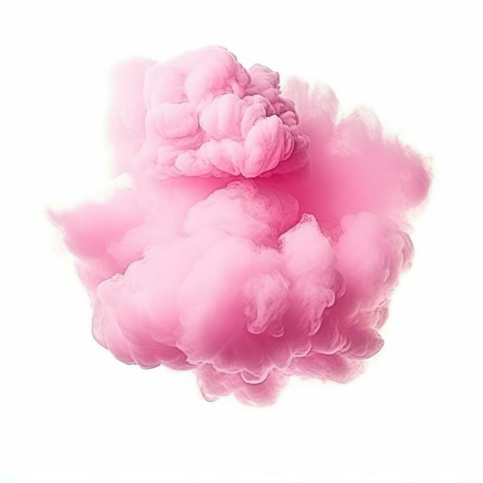 Pink cloud isolated photo