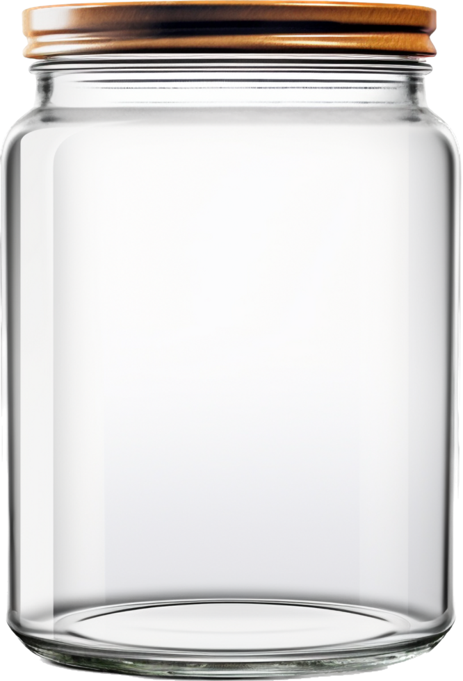Glass jar with . png