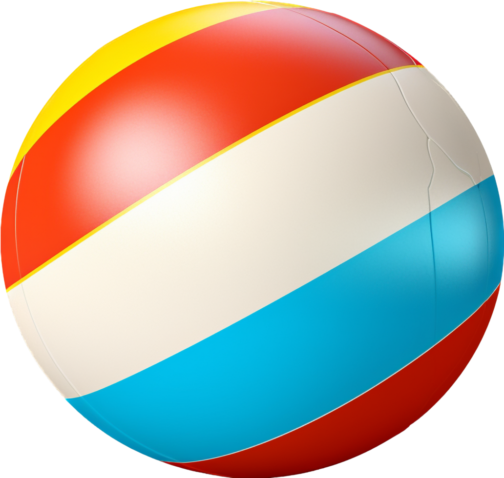 Beach ball png with AI generated.