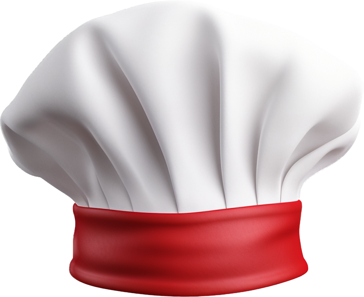 Chef hat png with AI generated.