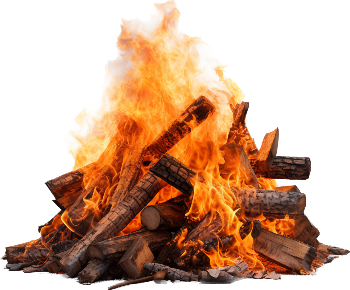 vreugdevuur PNG met ai gegenereerd.