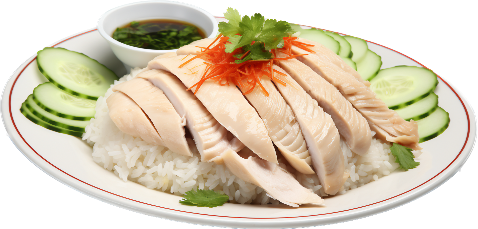 Hainanese chicken with . png
