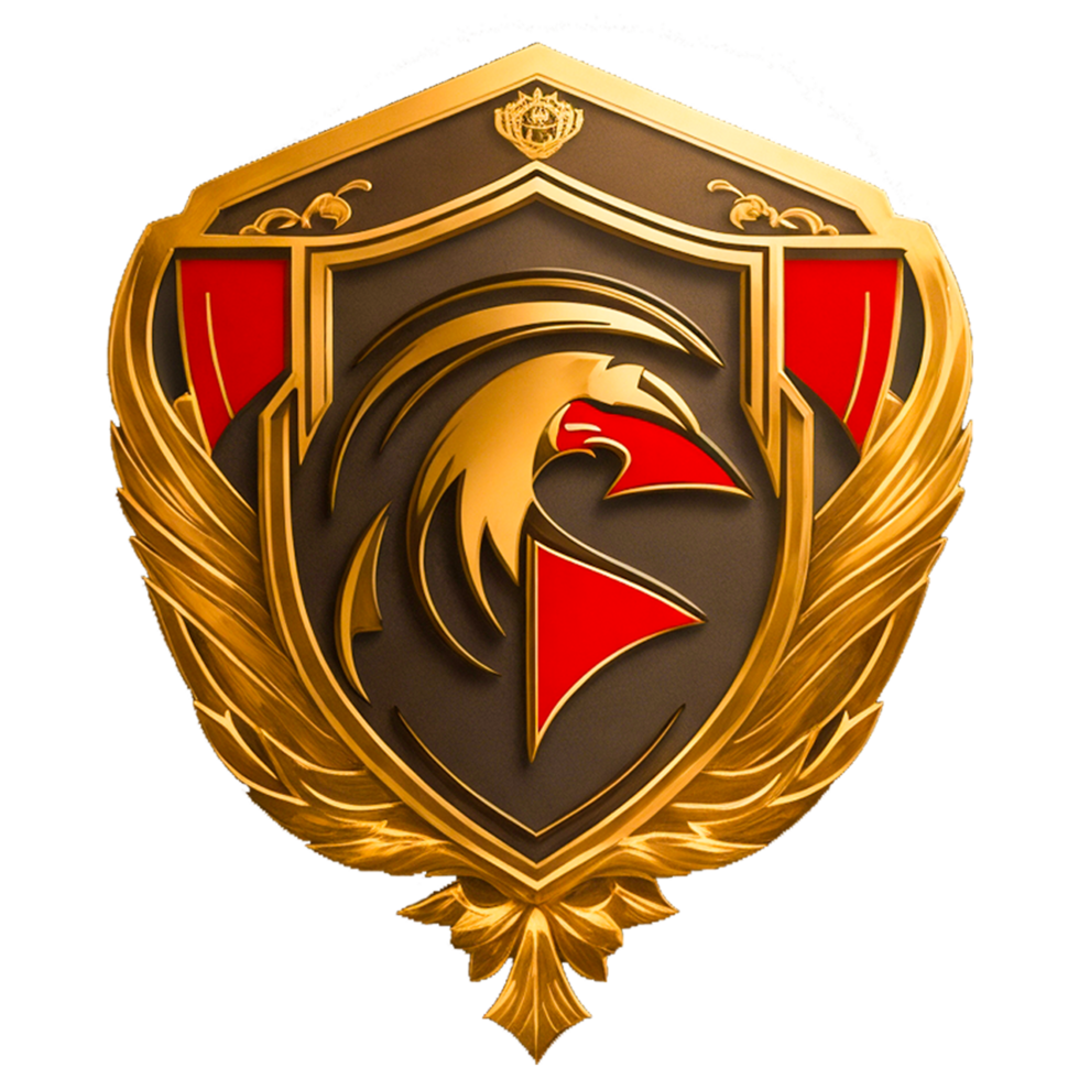 Eagle Falcon Badge Logo Esport png