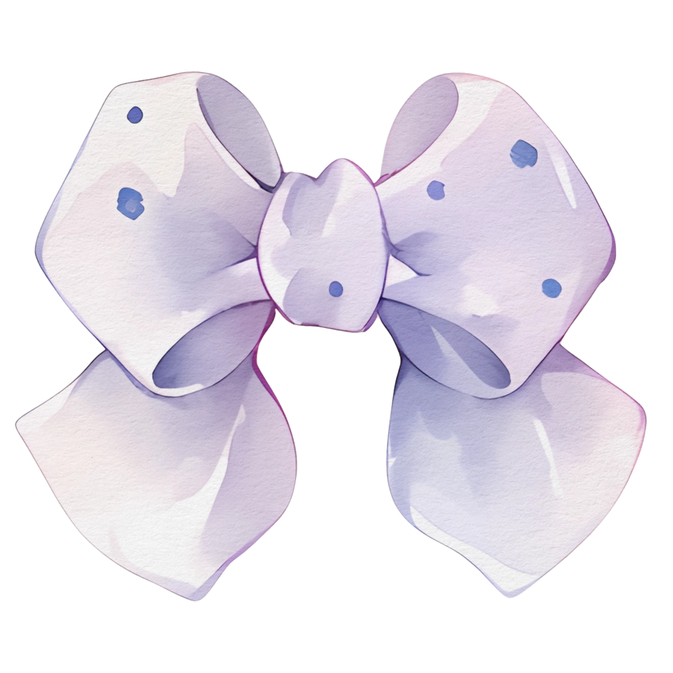 watercolor cute grey ribbon, ai generative png