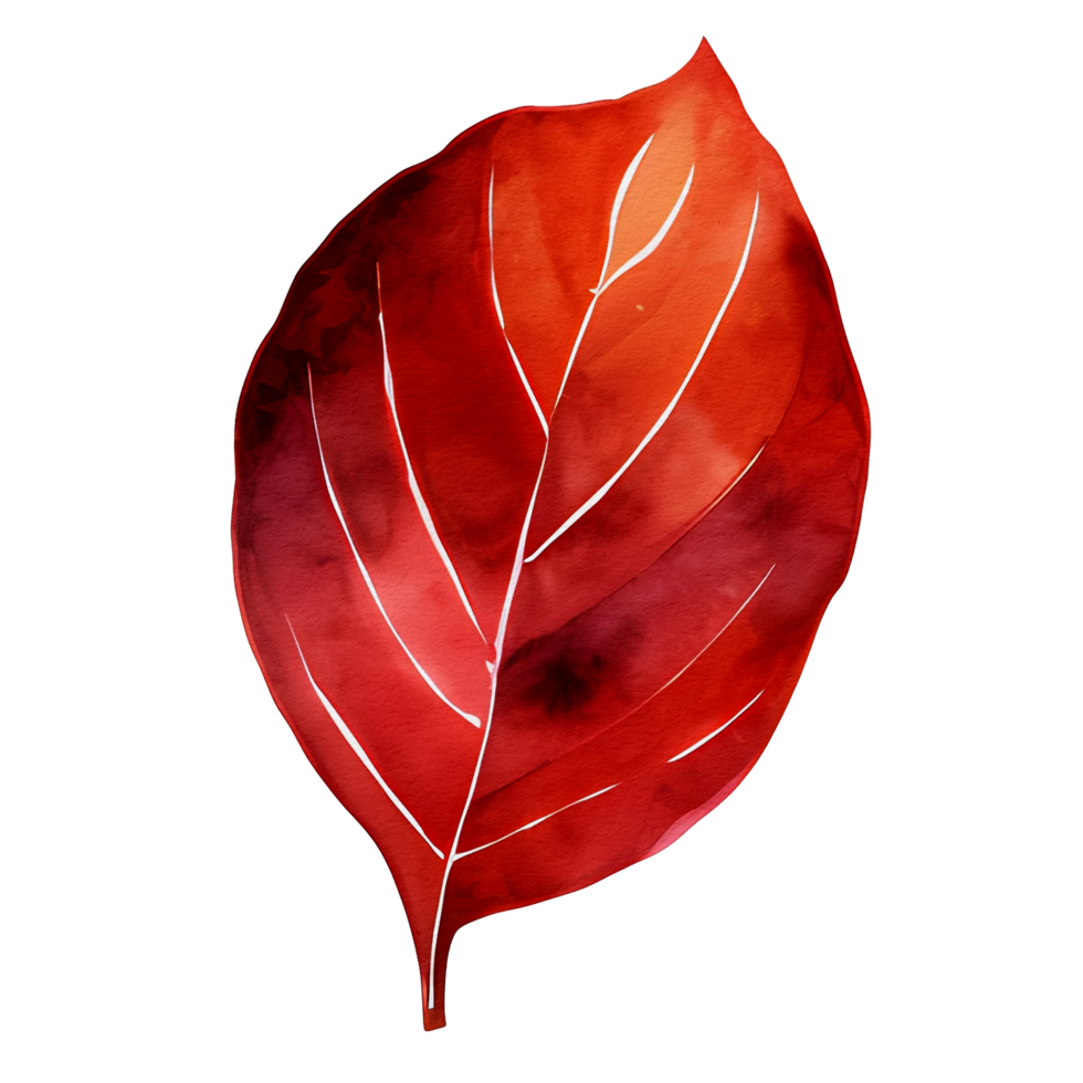 Aquarell Herbst Blatt, ai generativ png