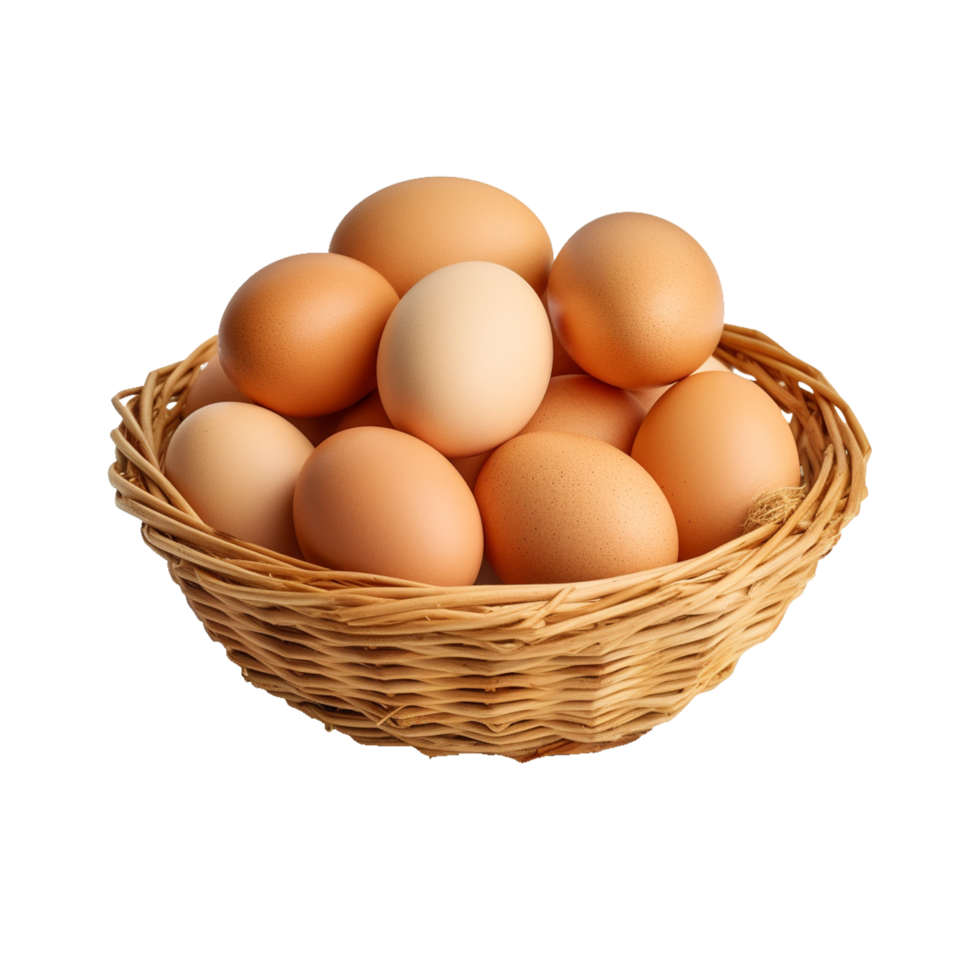 Eggs in a Basket Generative AI 26775369 PNG