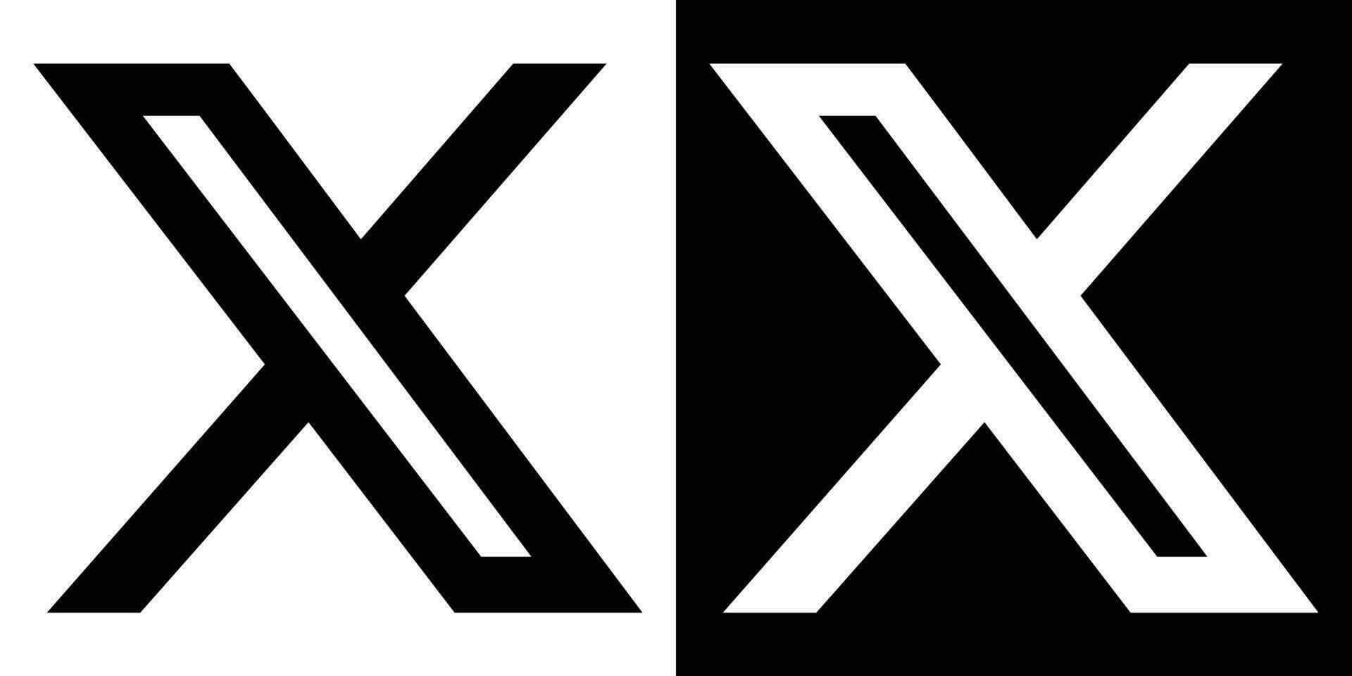 Twitter modern logo, icon vector