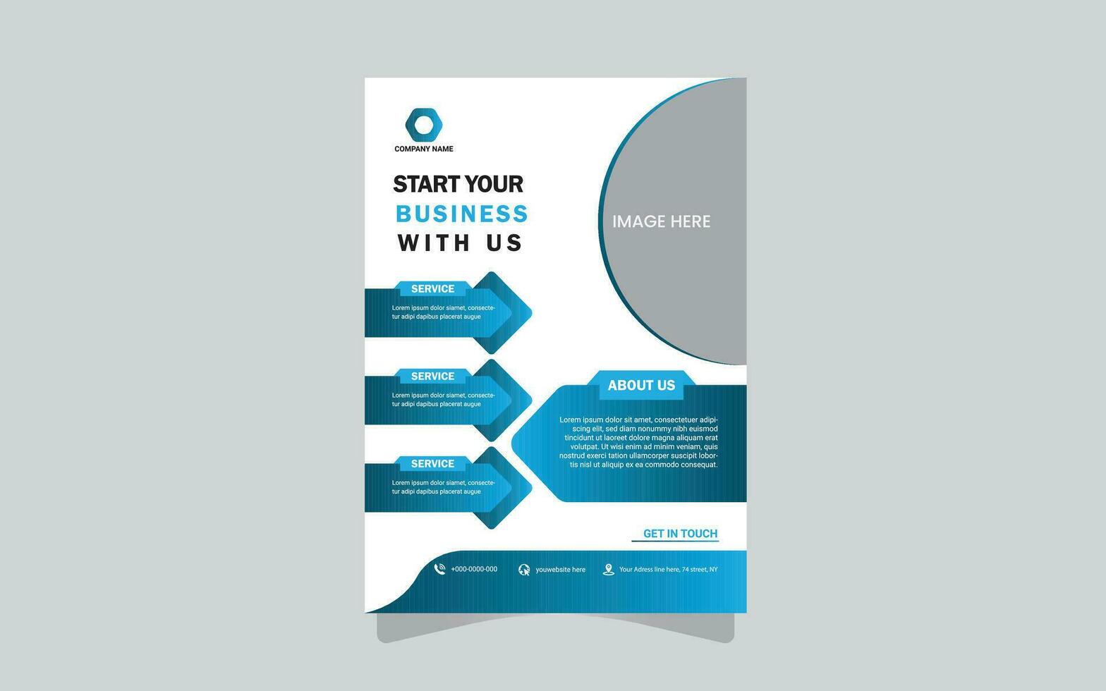 Modern Business Flyer vector
