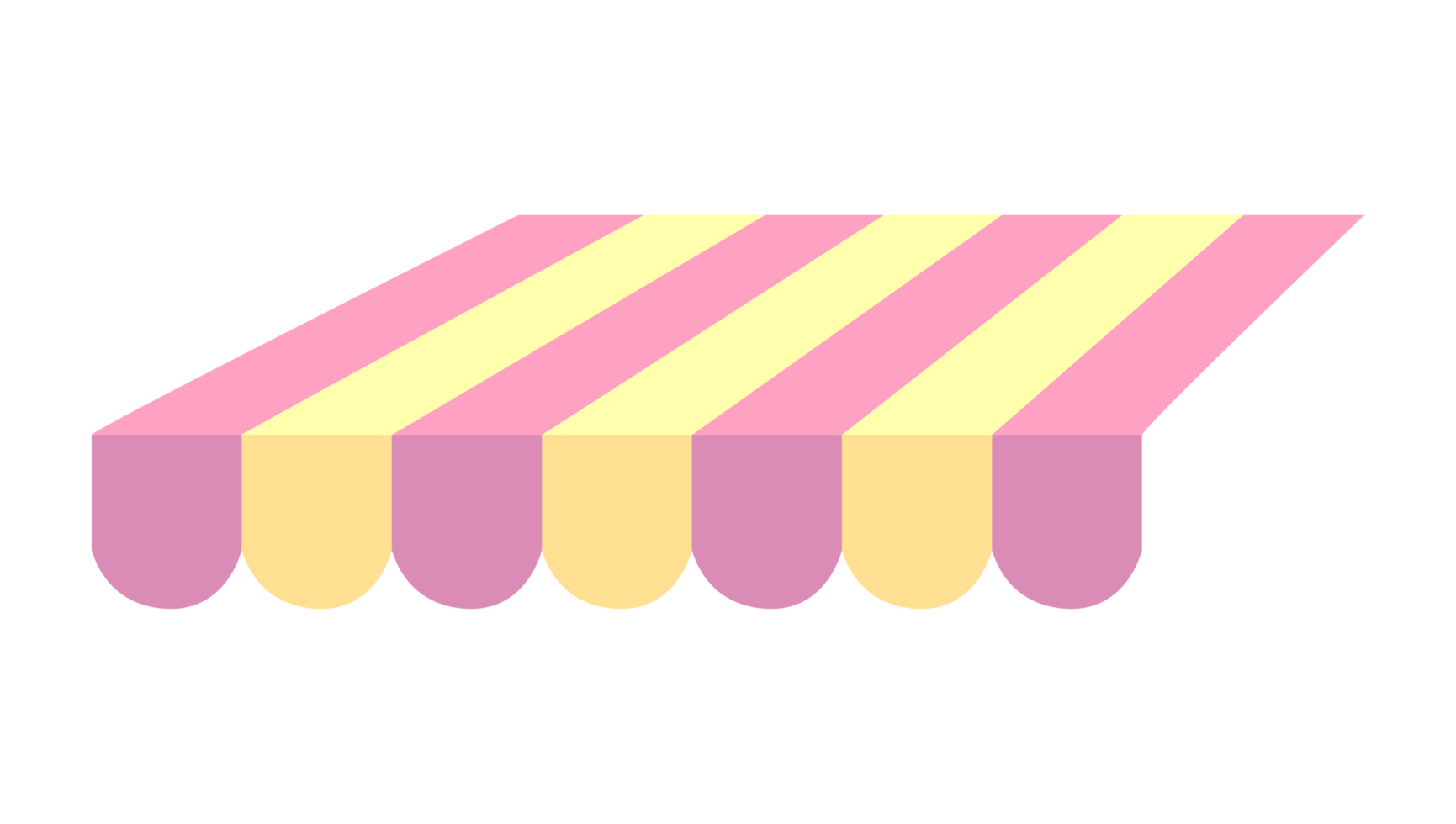 Cute store umbrella PNG