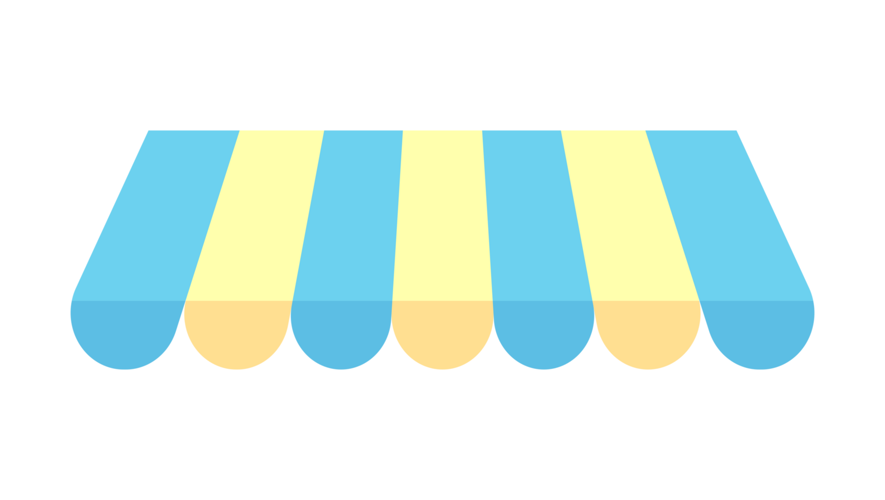 Cute store umbrella PNG