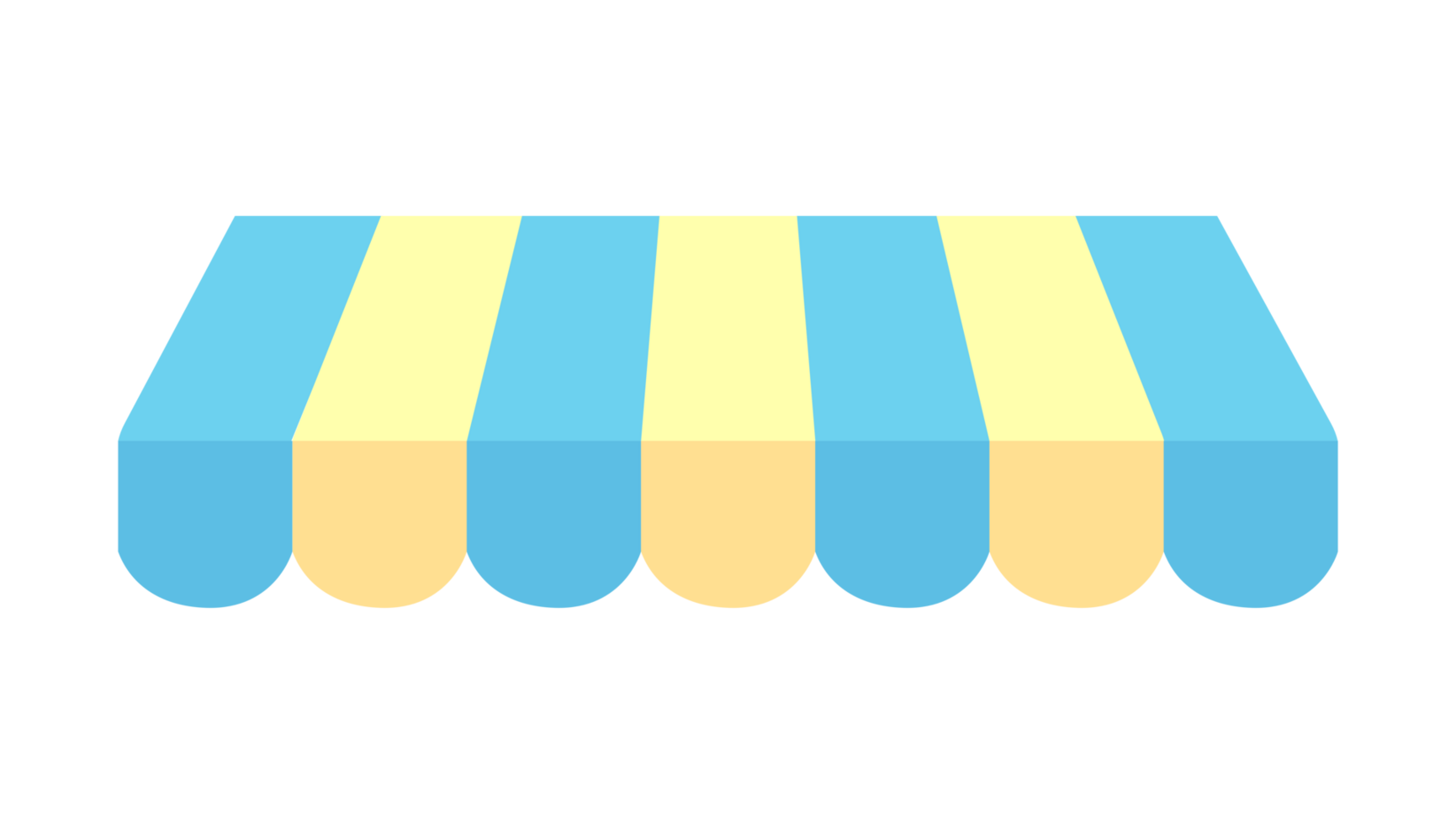 Cute store umbrella PNG