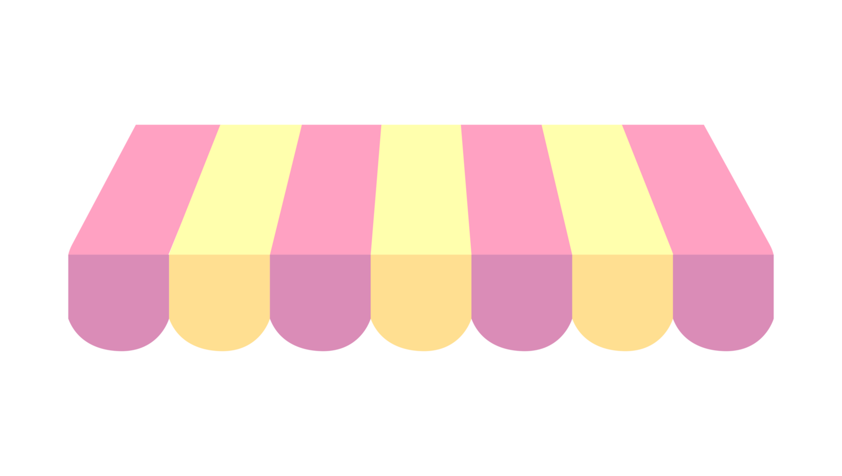 Cute store umbrella PNG