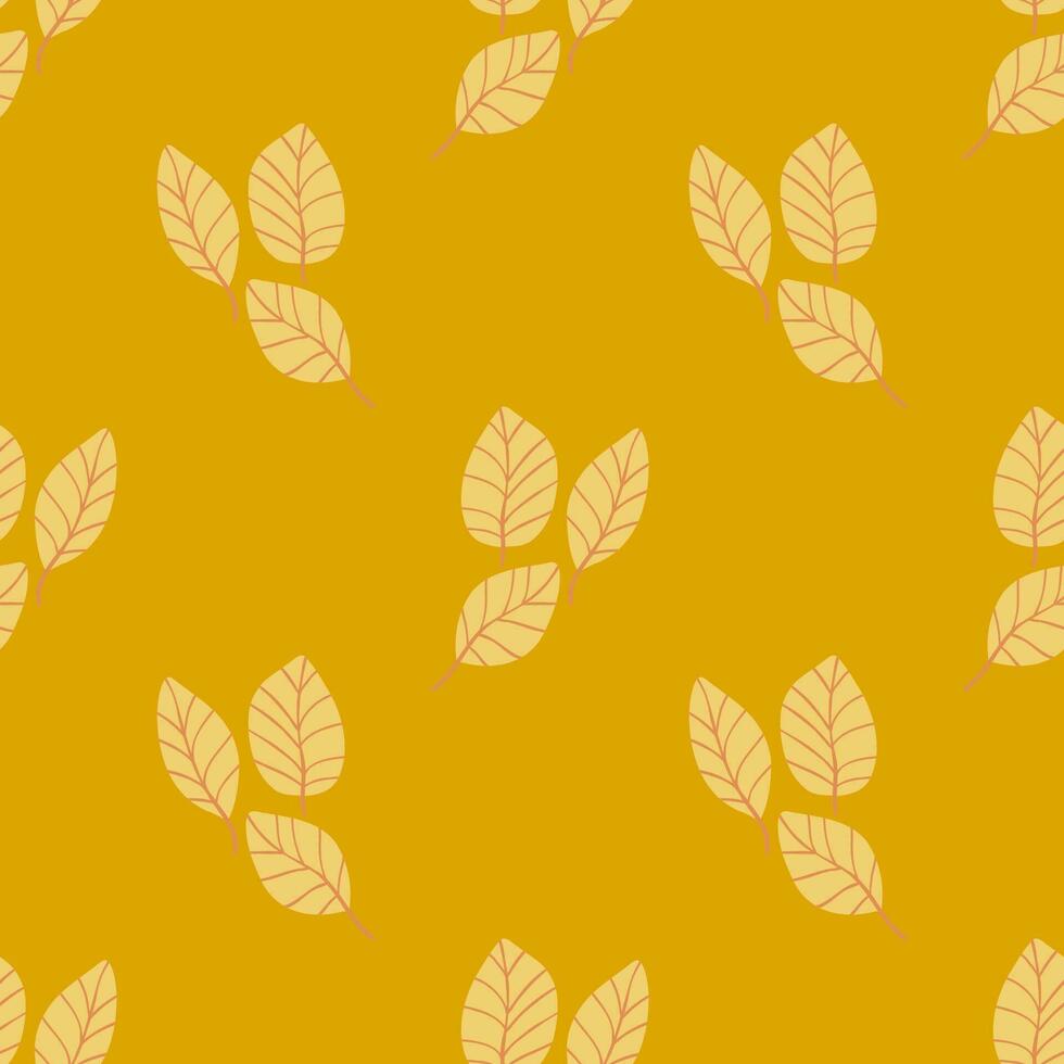 Autumn seamless pattern design. Repeat design with autumn thematics elements vector