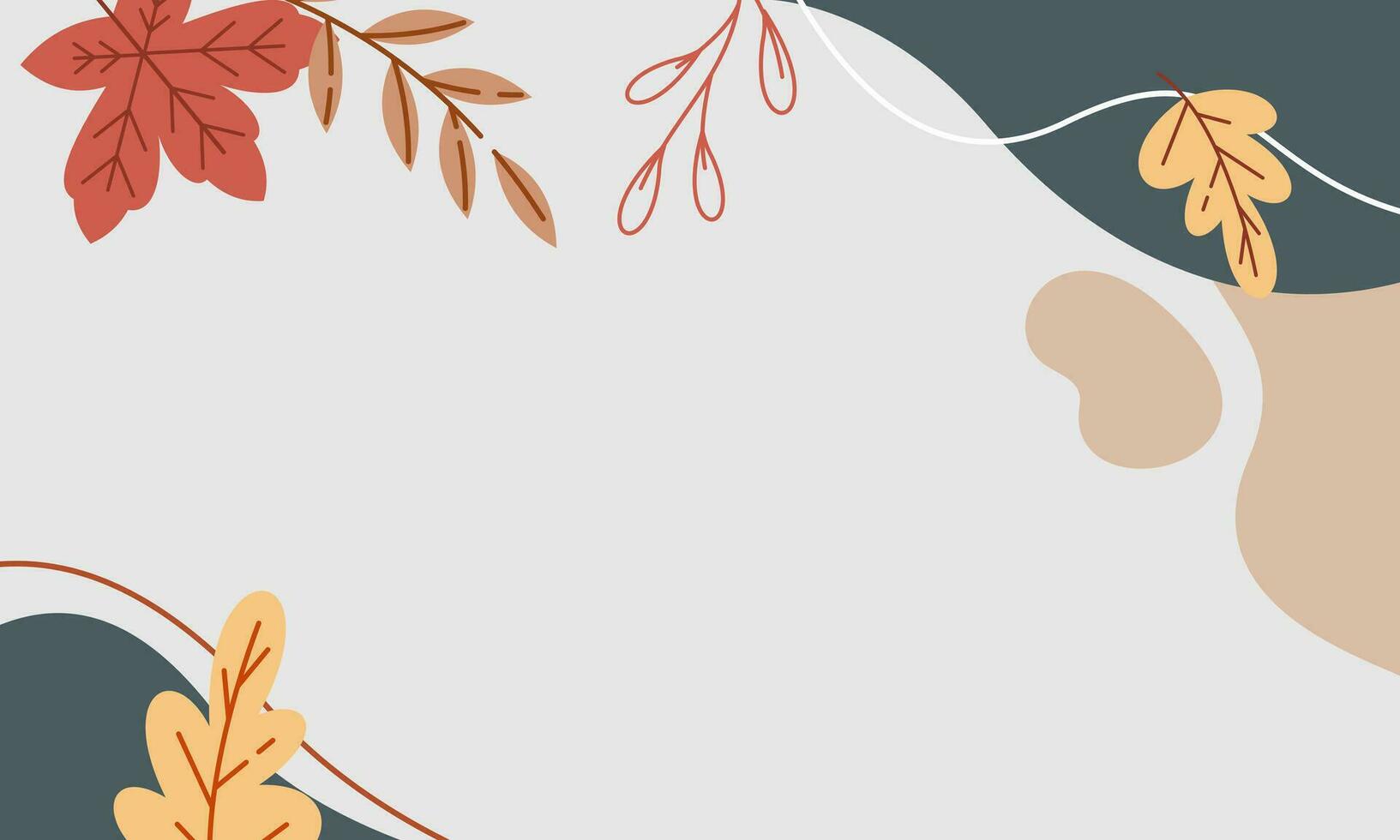 Abstract Aesthetic Autumn Fall Minimalist Background vector