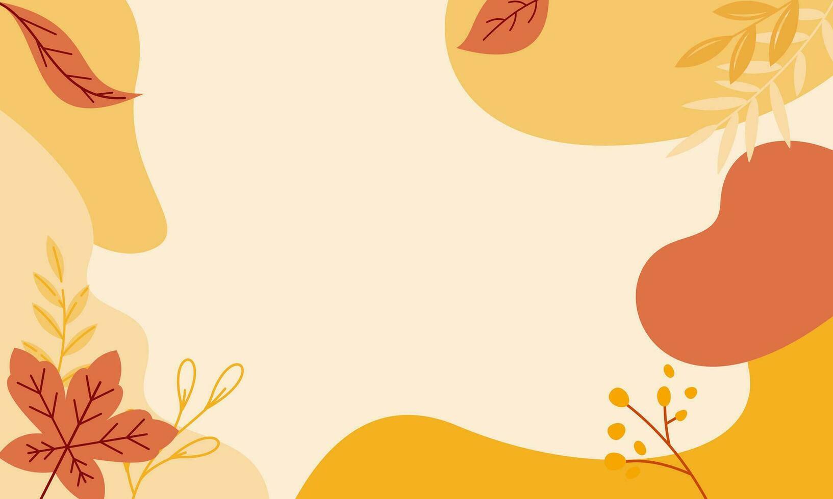 Abstract Aesthetic Autumn Fall Minimalist Background vector