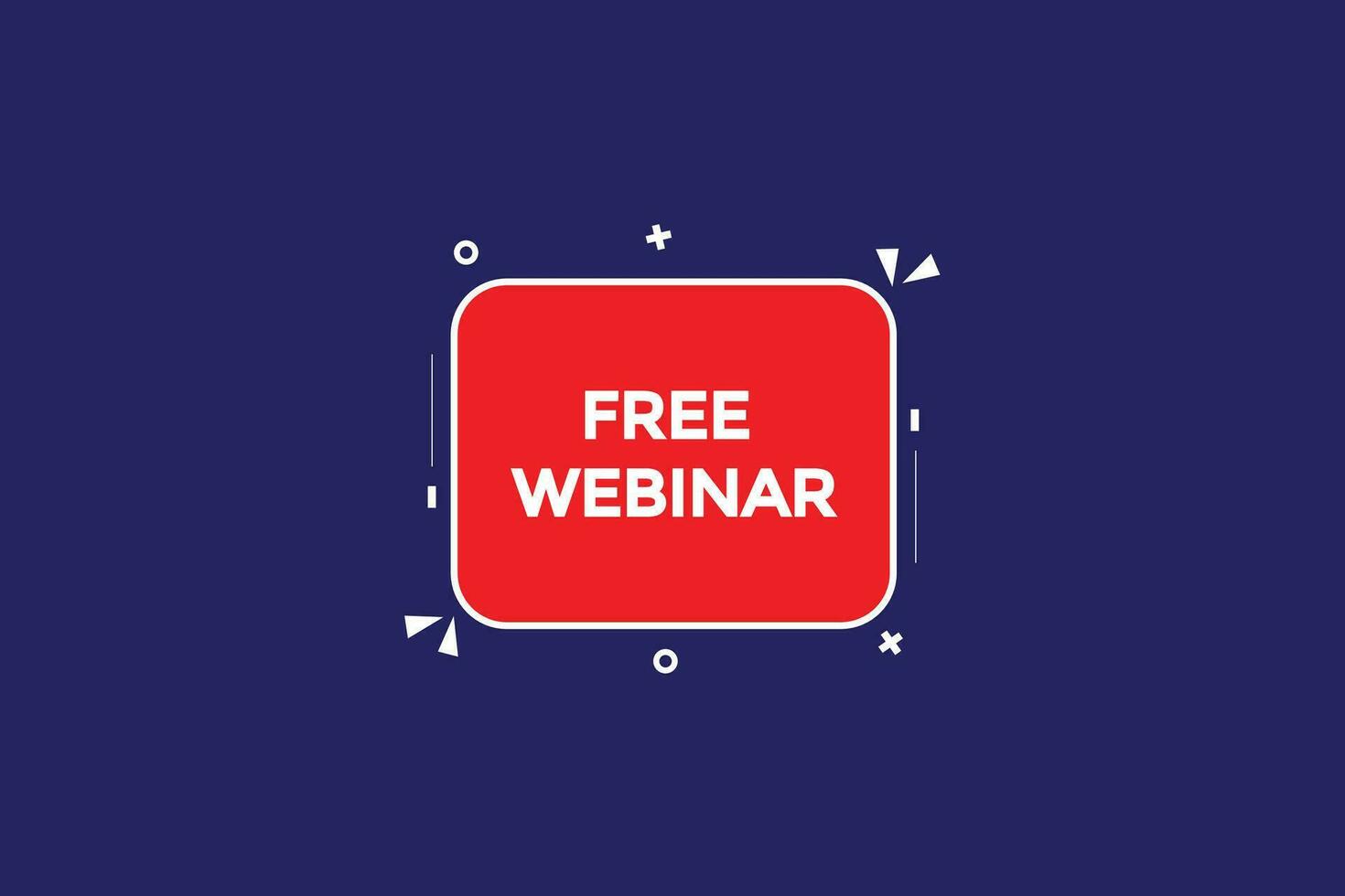 new free webinar, level, sign, speech, bubble  banner, vector