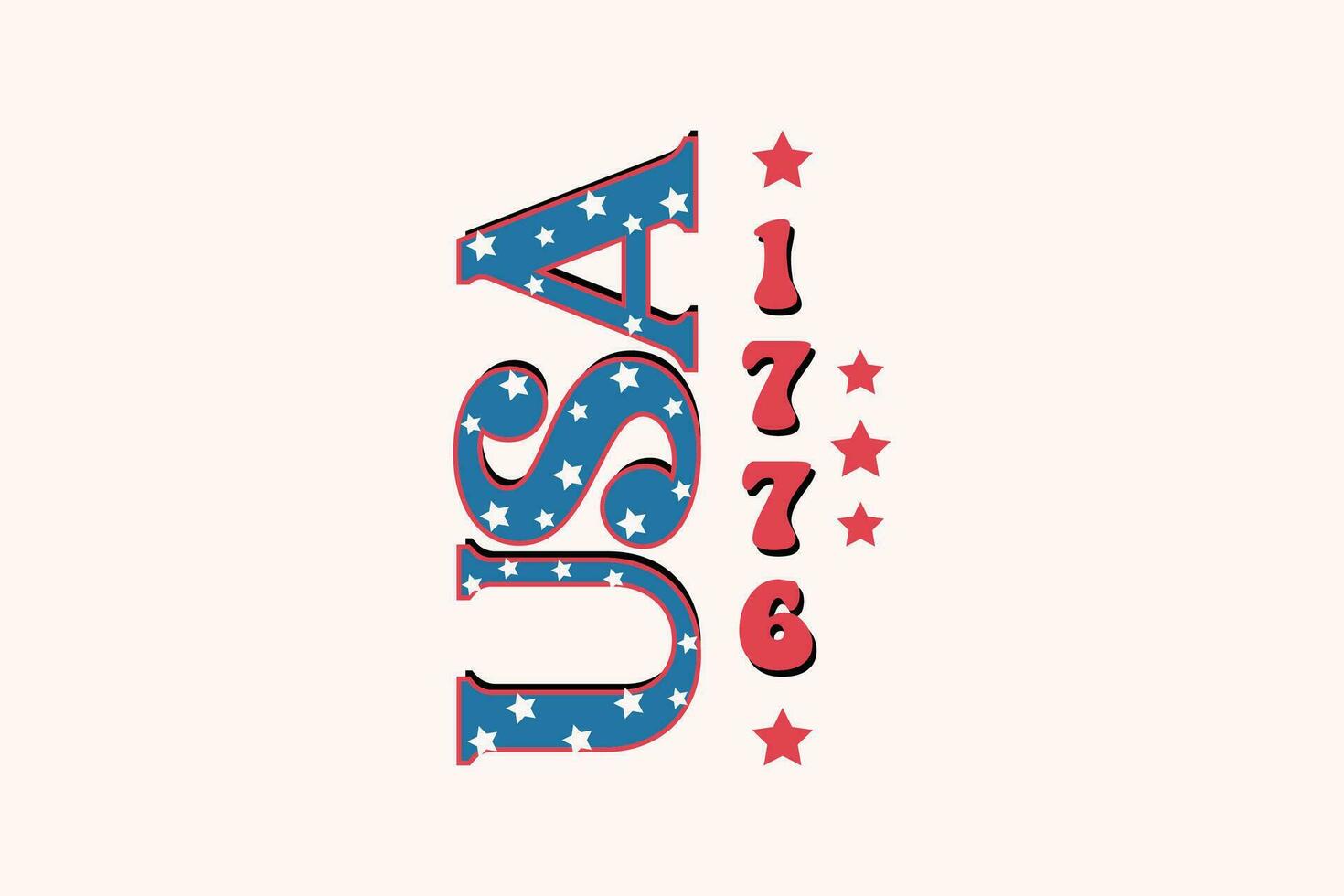 Happy 4th of July t shirts design, 4th of July eps, 4th of July Retro Design vector