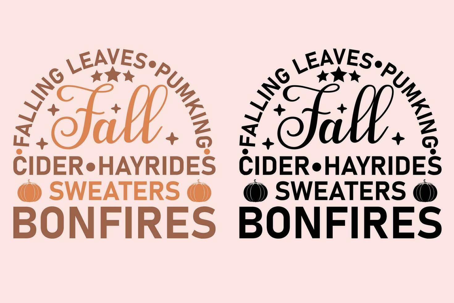 Fall Quote EPS Design vector