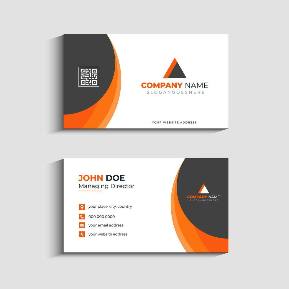 Corporate Business Card Template Design vector