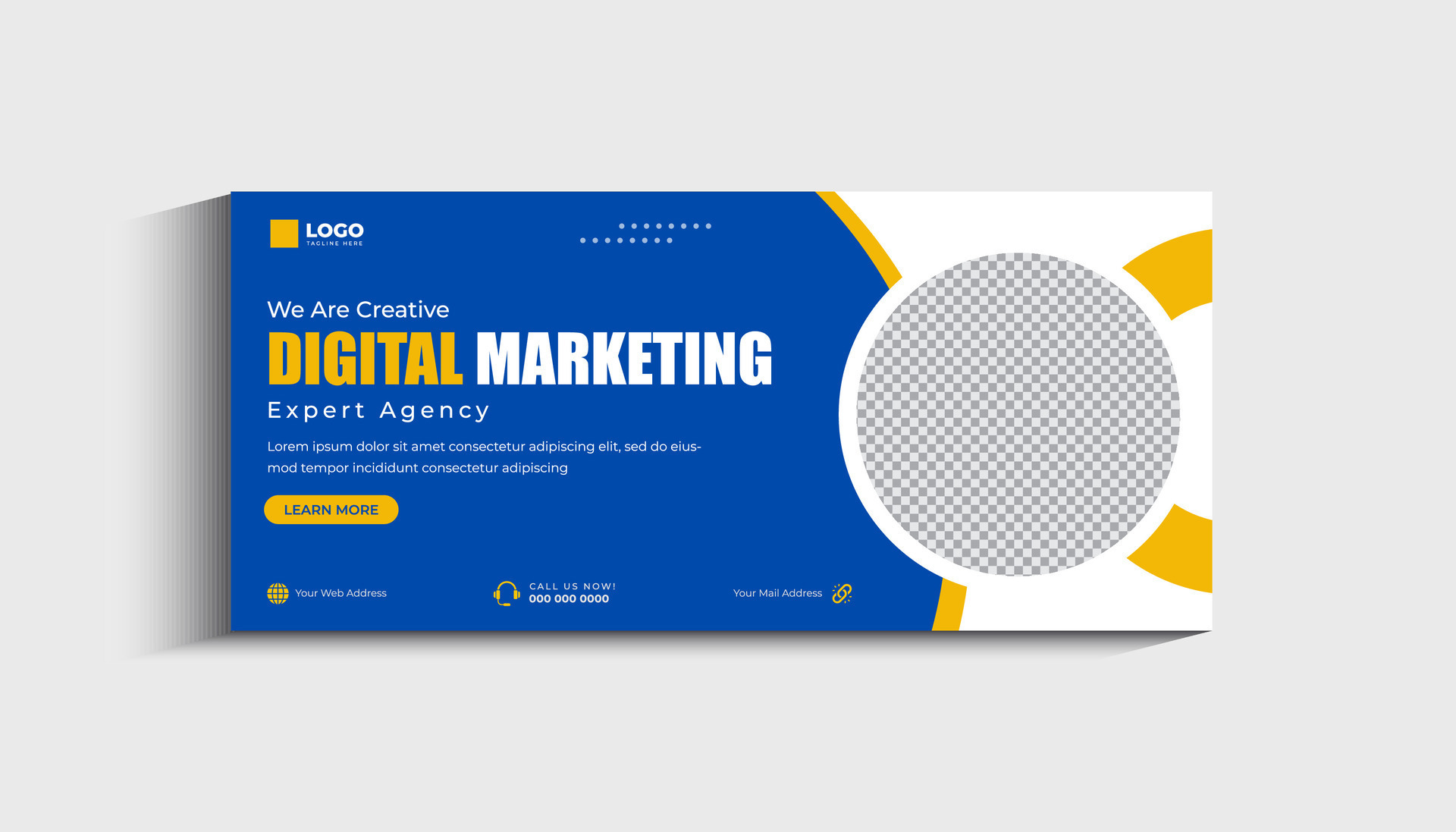 Digital marketing agency social media cover and web banner template ...