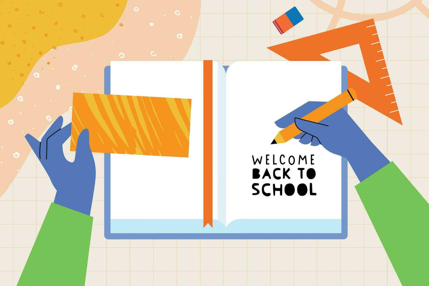 Education. Vector illustration concepts for graphic and web design, business presentation, marketing and print material. Back to school.