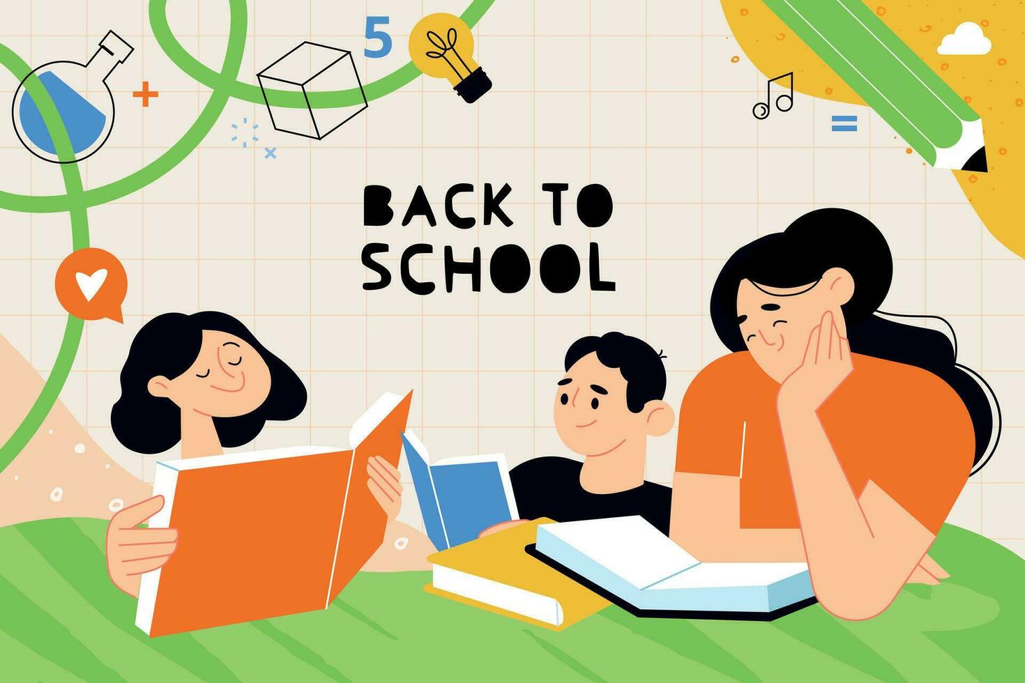 Education. Vector illustration concepts for graphic and web design, business presentation, marketing and print material. Back to school.