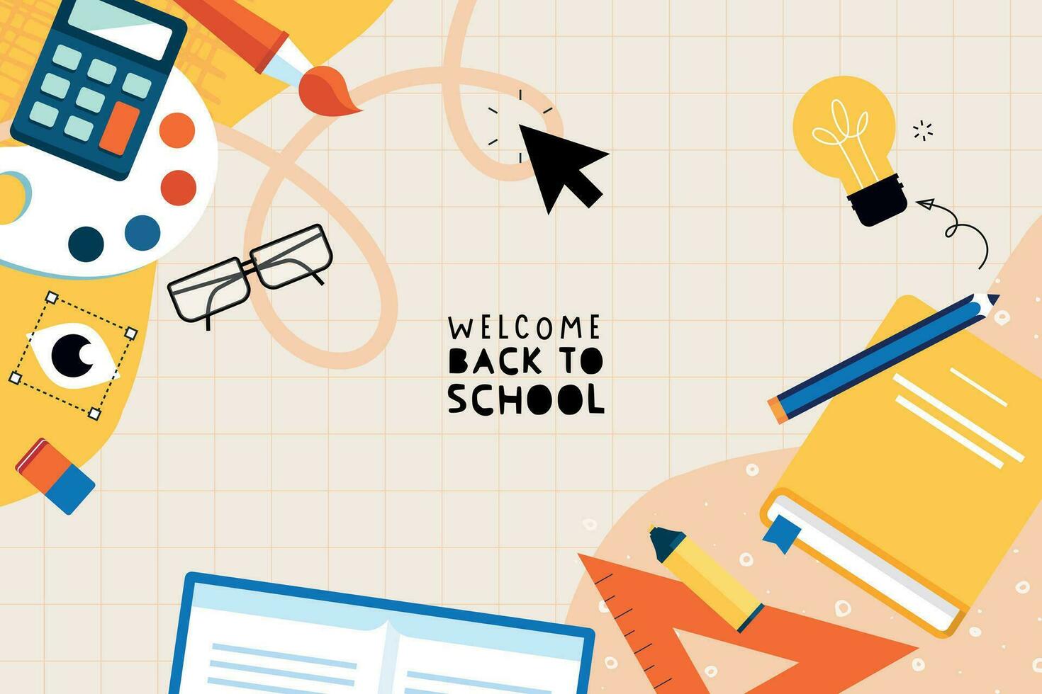 Education. Vector illustration concepts for graphic and web design, business presentation, marketing and print material. Back to school.