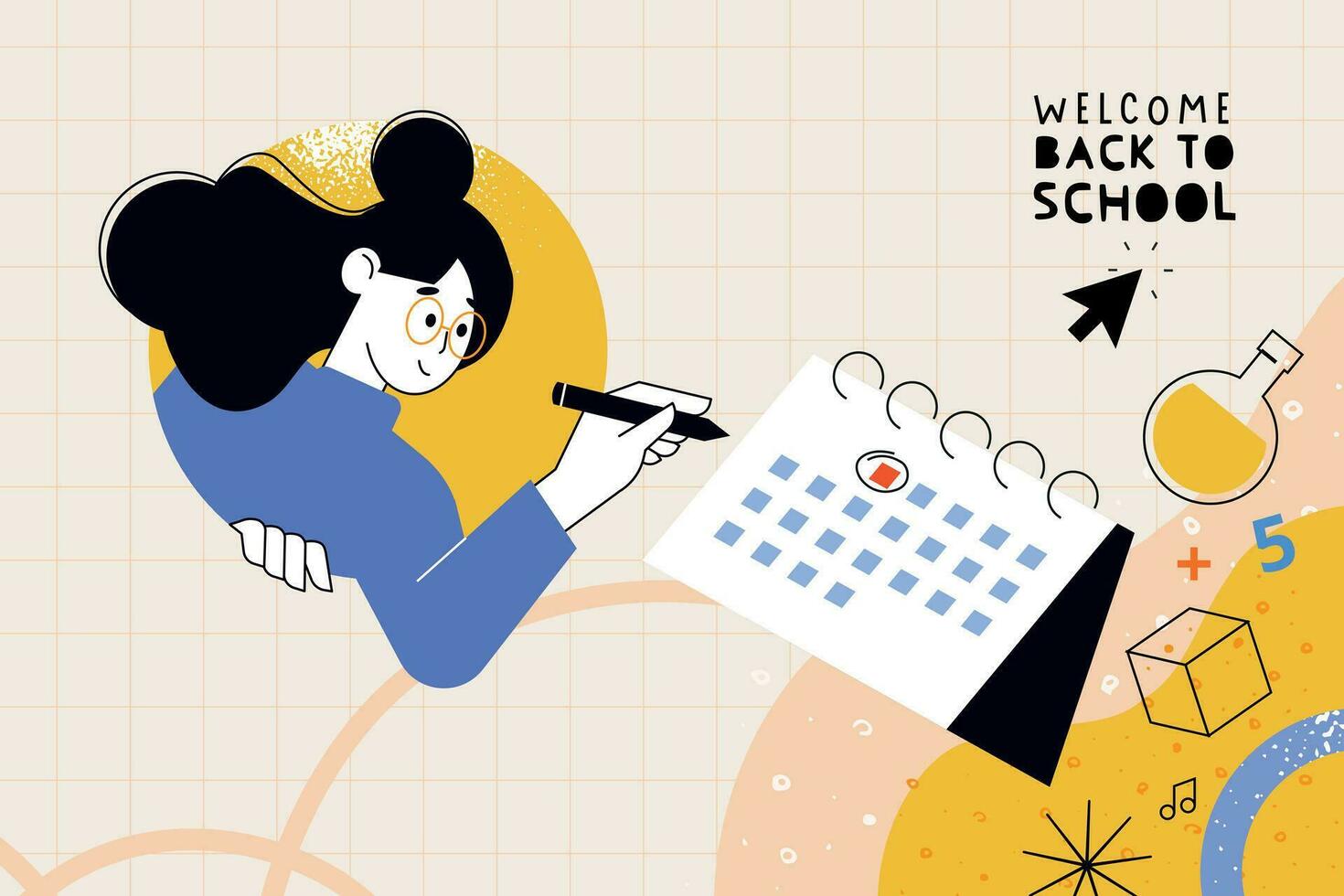 Education. Vector illustration concepts for graphic and web design, business presentation, marketing and print material. Back to school.