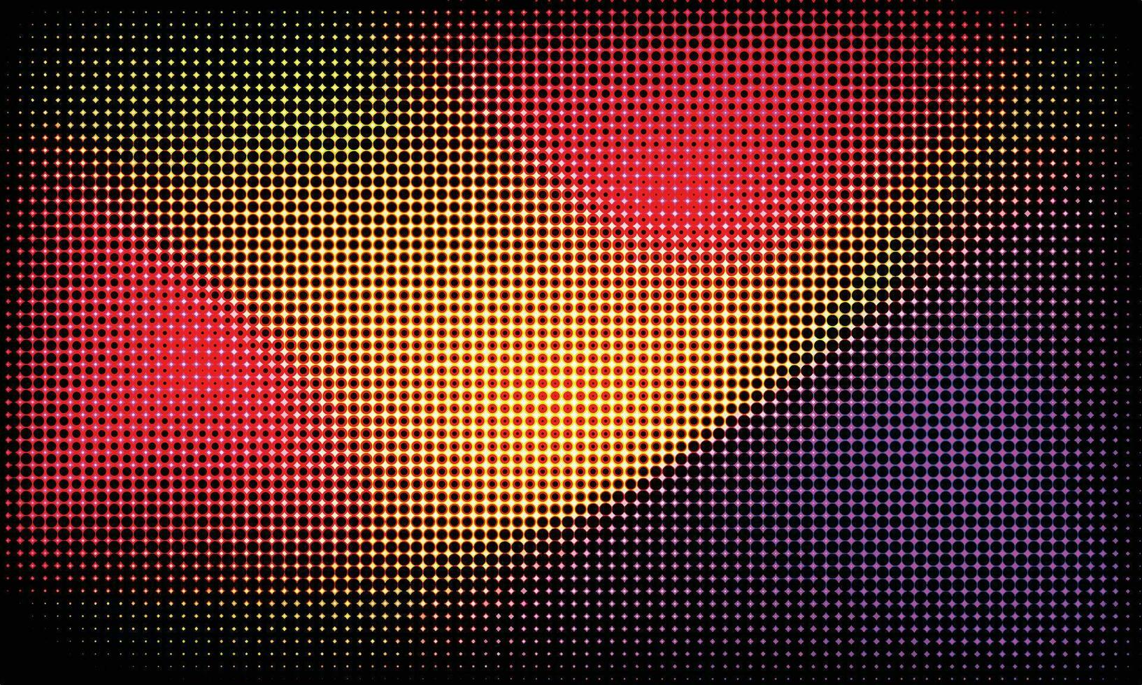 Colorful gradient halftone. Abstract dotted backdrop design suitable for poster, banner, landing page, presentation, or magazine cover. vector