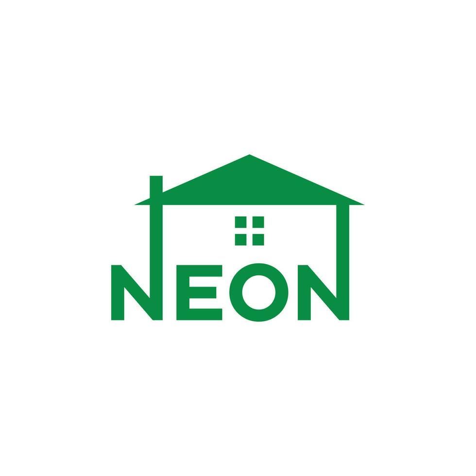 Simple icon, Letter N, Real estate, house, building construction Logo design vector template sign and symbol for business company.