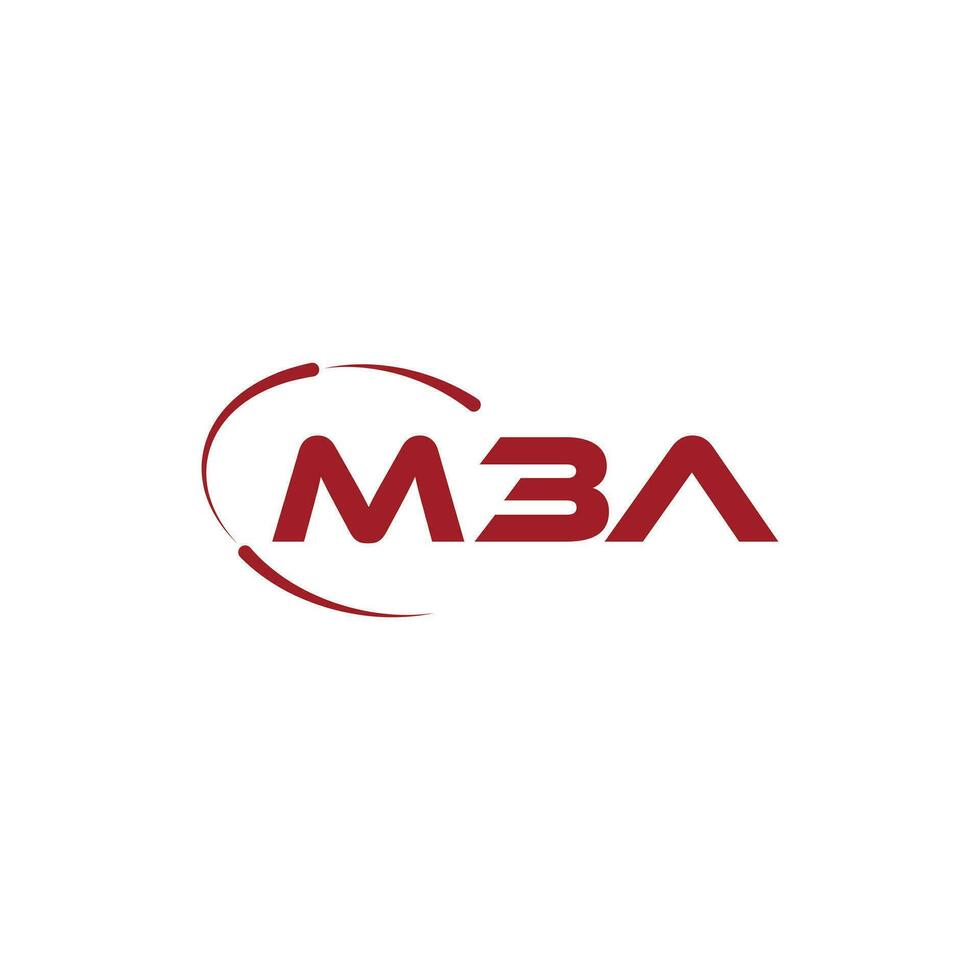 graduation of student. logo vector. letter M, B, and A logo. MBA letter technology logo design vector