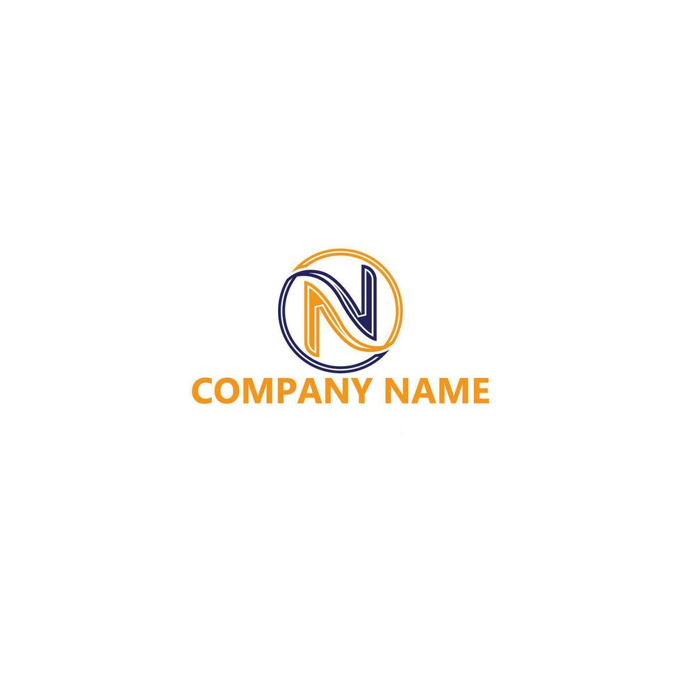 Creative and modern N letter logo design. N. N Logo Design, Initial N Logo template vector