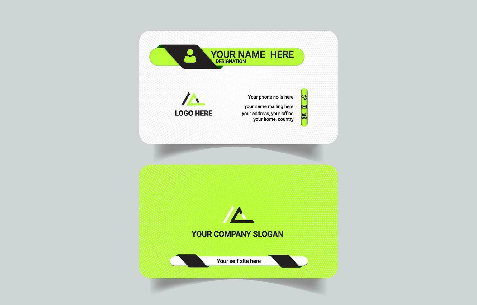 Unique elegant corporate business card template vector