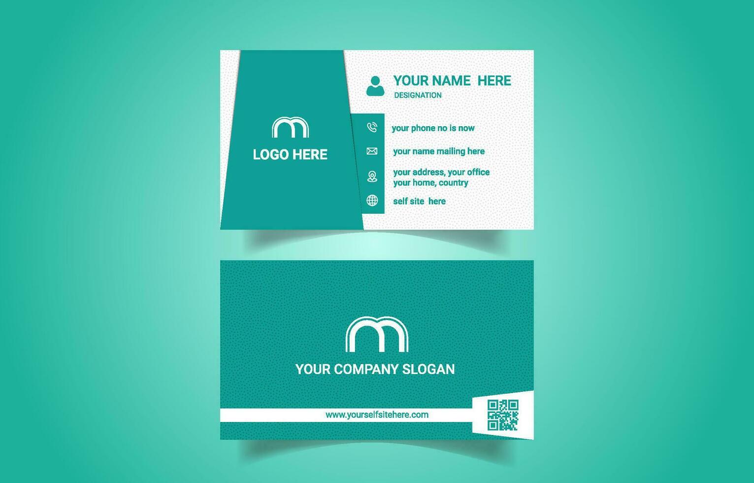 Modern professional corporate business card template vector