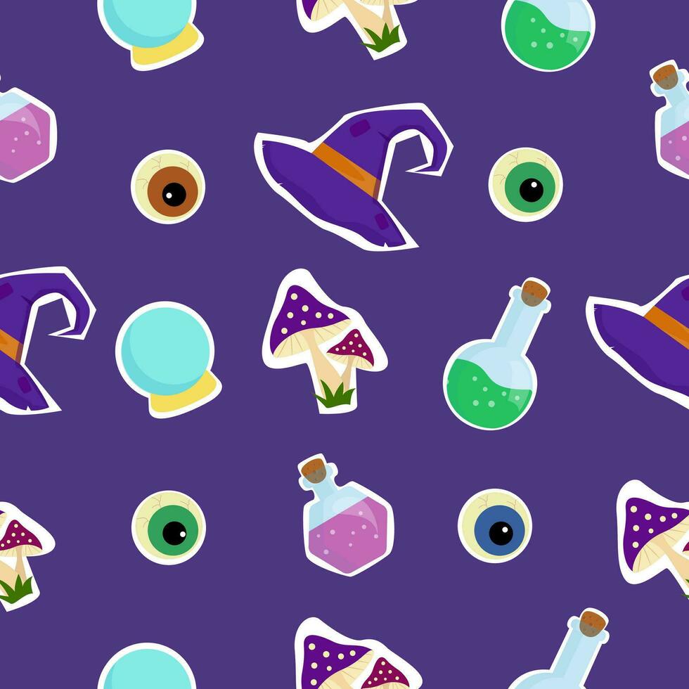 Halloween seamless pattern vector
