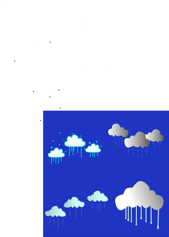 Cloud icon vector logo illustration on blue background