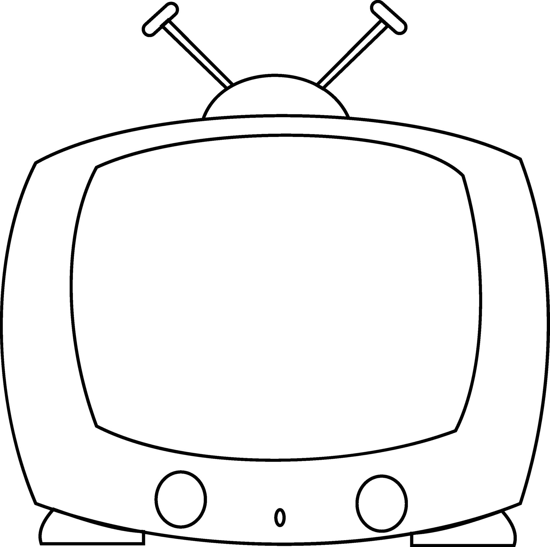 tube model television silhouette, old favorite tv 26778451 Vector Art ...