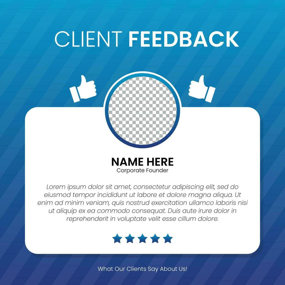 Customer feedback testimonial social media post web banner template vector