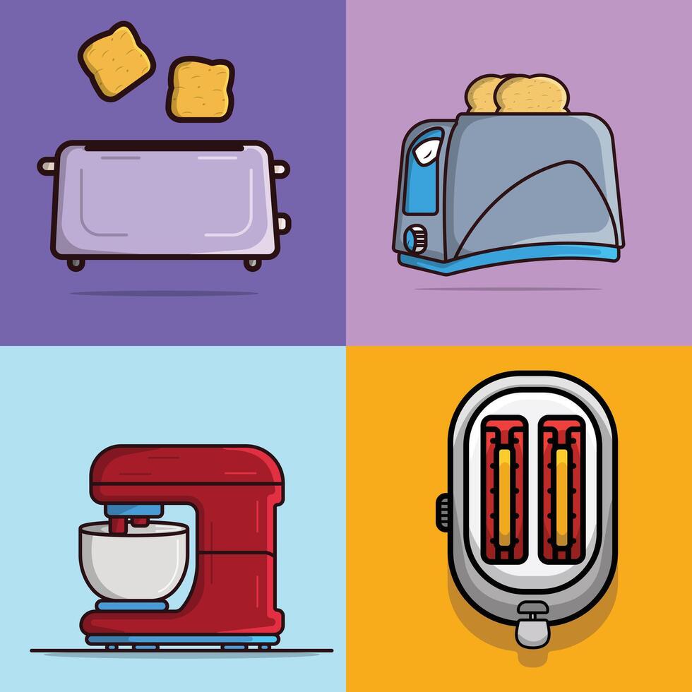conjunto de cocina herramientas vector ilustración.
